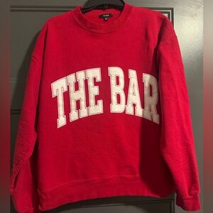 Red 'The Bar' Sweatshirt